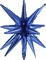 10 Pcs Star Balloons Explosion Starburst Balloons One-Piece Foil Cone Balloons for Birthday Wedding Anniversary Party Backdrop Decoration (Navy Blue, 27 Inch)